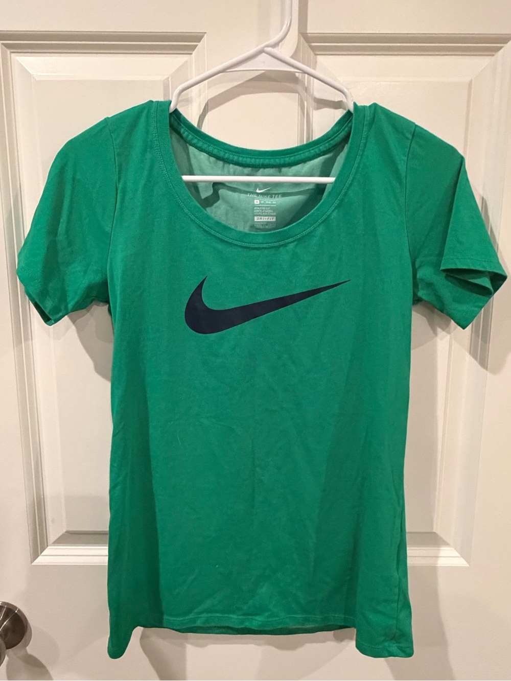 The Nike Tee Dri-Fit Green Athletic Tshirt Size XS
